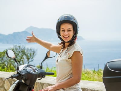 Verken Sorrento met een vespa